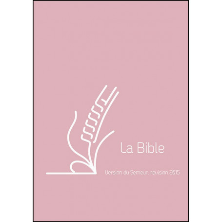 Bible Semeur 2015 mini souple vivella rose zip