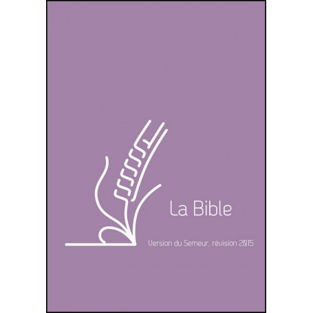 Bible Semeur 2015 mini souple vivella violet zip