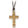 Pendentif croix en bois d'olivier avec cordon – 75179 - Uljo
