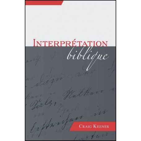 Interprétation biblique – Craig Keener