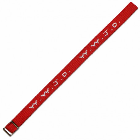 Bracelet WWJD tissé rouge - 750841 - Uljo
