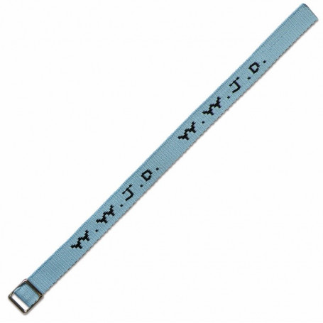 Bracelet WWJD tissé bleu clair - 750842 - Uljo