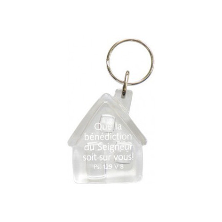 Porte-clés Maison - Que la bénédiction Transparent - 7296011