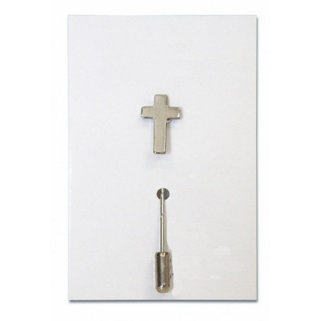 Broche croix argenté - 71586 - Uljo
