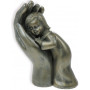 Figurine Fille dans une main 10 cm bronze - 72437