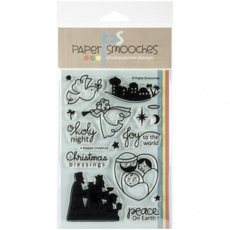 Tampons A Blessed Christmas - Paper Smooches Clear Stamps