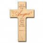 Croix en bois Car il ordonnera à ses anges  9x15cm– 72574