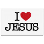 Autocollant I love Jésus