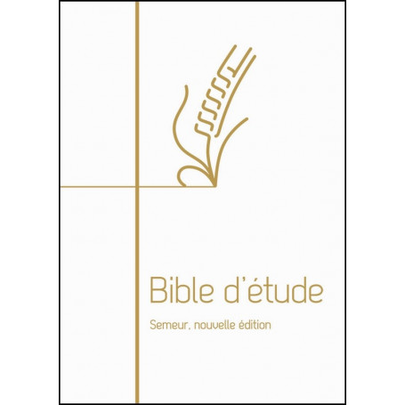 Bible d'étude Semeur Couverture rigide blanche