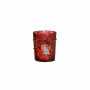 Bougeoir en verre mat rouge déco ange - 5207-2