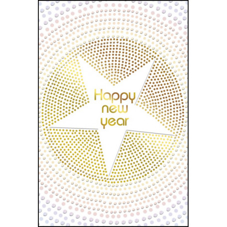 Carte de voeux Happy new year - feuillet séparé Psaume 103.2