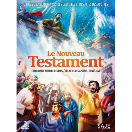 DVD coffret Le Nouveau Testament dessin animé - 3 DVD