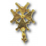 Pin's doré Croix huguenote 2 cm