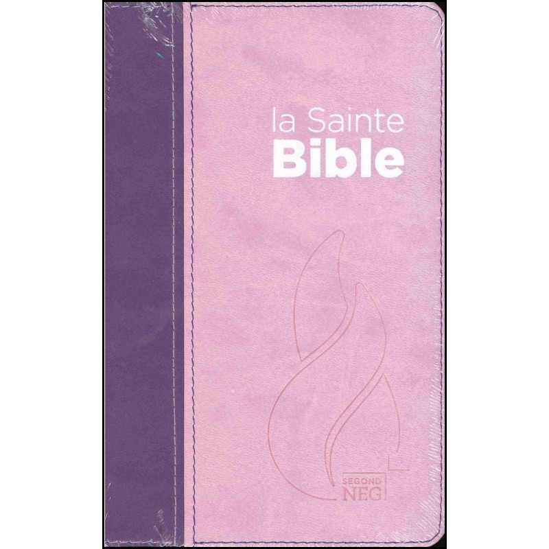 Bible de couleur rose avec un motif dentelle en relief: Couverture en  similicuir souple et doux (9782914483872): Segond 1910: CLC France
