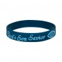 Bracelet bleu en silicone Jesus-Christ God's Son Savior - 1134 - Praisent