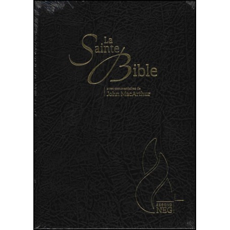 Bible NEG MacArthur rigide couverture Skyvertex noir