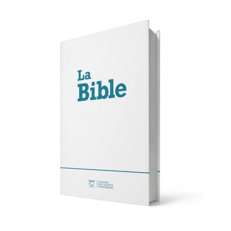 Bible Segond 21 compact rigide blanc imprimé bleu