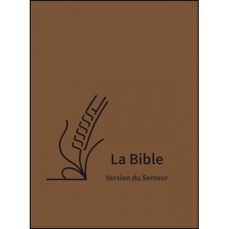 Bible Semeur 2015 compact semi souple textile marron