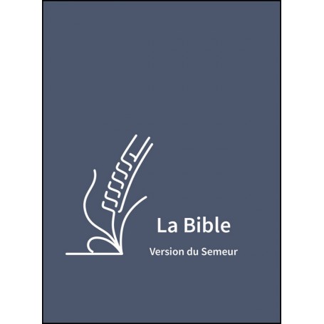 Bible Semeur 2015 compact semi souple textile bleue