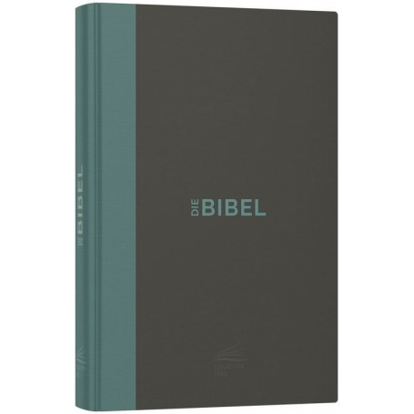 Bible en allemand Schlachter 2000 compact rigide taupe et vert