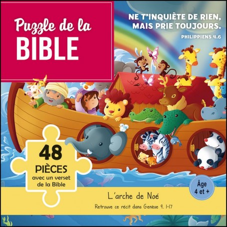 Puzzle L'arche de Noé - 48 pièces - Puzzle de la Bible