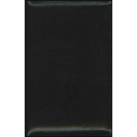 Bible NEG compacte souple fibrocuir noir f.éclair tr.or onglets