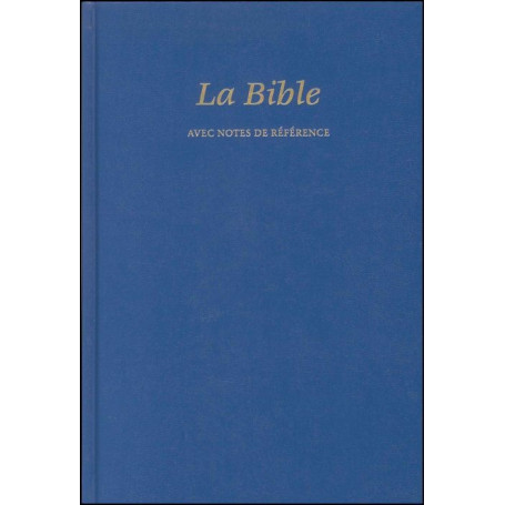 Bible Seg.21 notes de référence rigide similicuir bleu