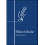 Bible d'étude Semeur souple bleue apparence toilée