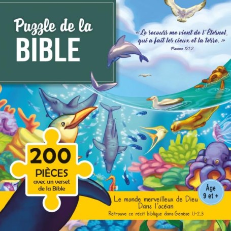Puzzle Le secours me vient de l'Éternel - 200 pièces - Puzzle de la Bible