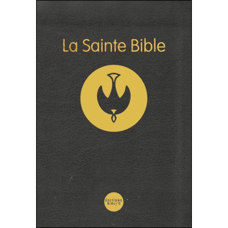 Bible Colombe - Segond révisée - couverture semi-rigide noir tranche or