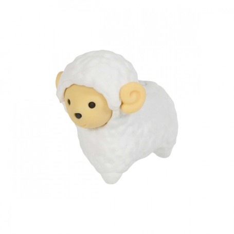 Gomme mouton blanc 3,2 cm - 72010-11