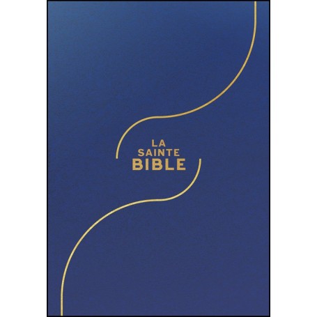 Bible Segond 1910 Caractères agrandis - vinyle bleu - SB1150