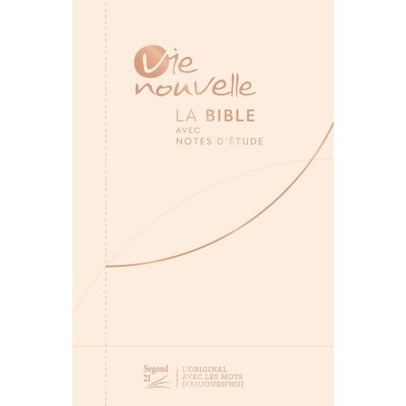 Bible Vie nouvelle Segond 21 souple toile beige - SG16444