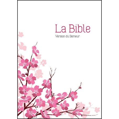 Bible Semeur format compact rigide fleurs d'amandier