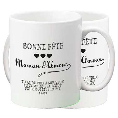 Mug Bonne Fête Maman - Esaïe 43.4 - MU2000201 - 1 pièce