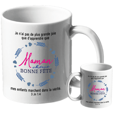 Mug Bonne Fête Maman - 3 Jean 1.4 - MU2000203 - 1 pièce