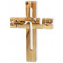 Croix Jésus en bois d’olivier 10,5x15cm - 72622