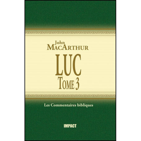 Luc Tome 3 – Commentaire MacArthur – Editions Impact