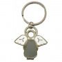 Porte-clés Ange en métal gris – 72927
