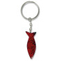 Porte-clés Ichthus en pierre rouge – 73014